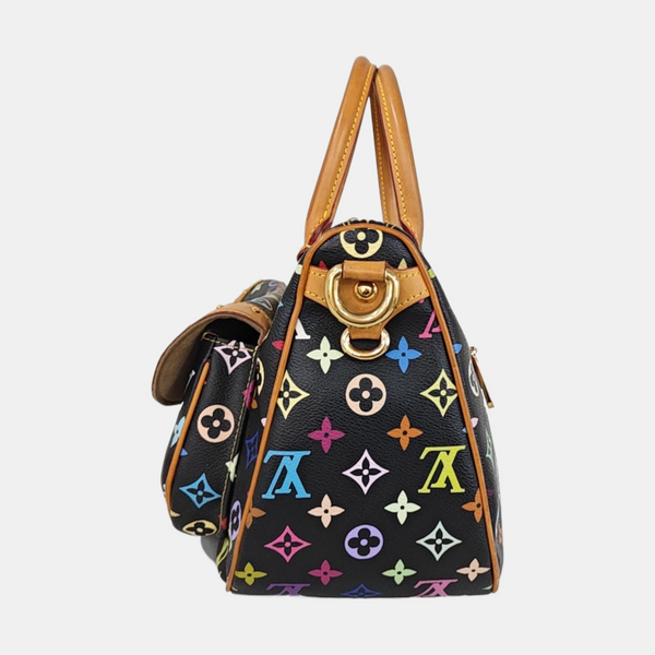 LV × TM RITA Monogram Coated Canvas Black