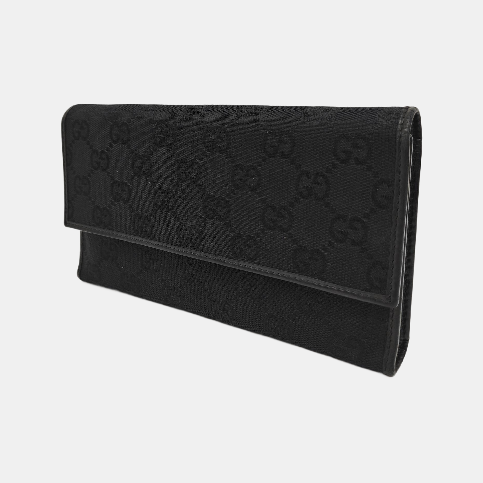 Monogram Canvas Wallet Black