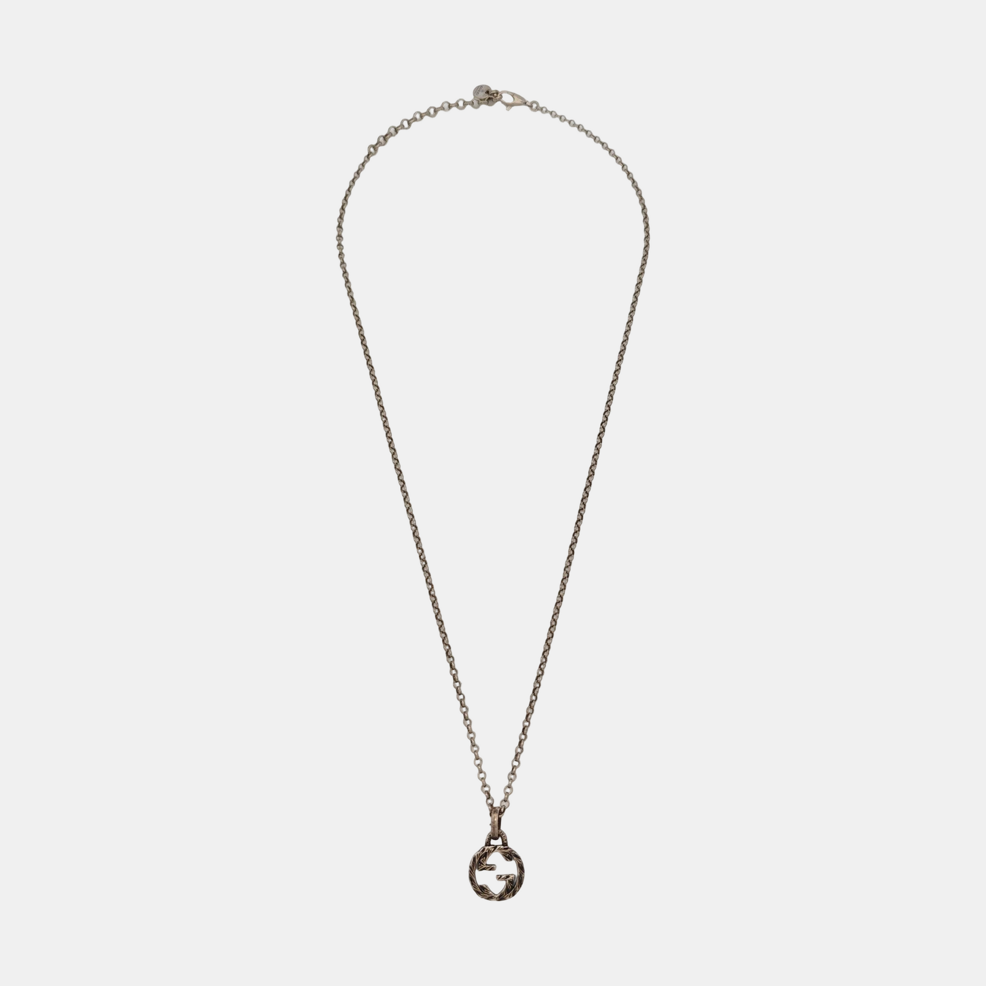 Interlocking G 925 Sterling Silver Necklace