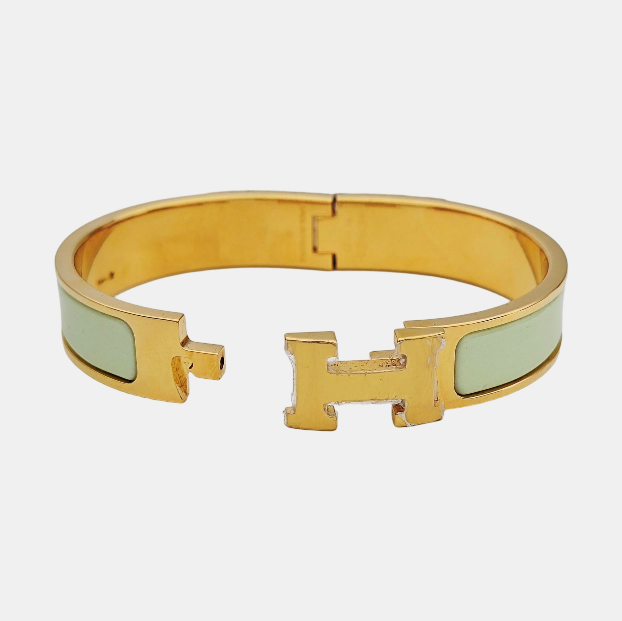 Clic H Metal Gold Bangle