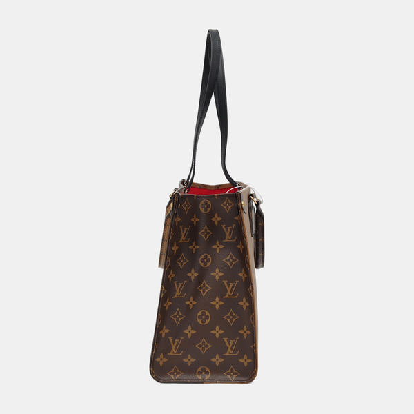 ONTHEGO MM Monogram Coated Canvas Brown