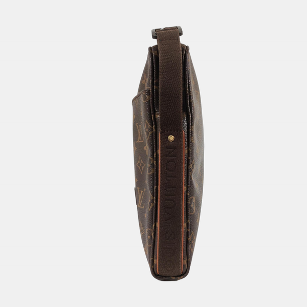 TROTTEUR Monogram Coated Canvas Brown