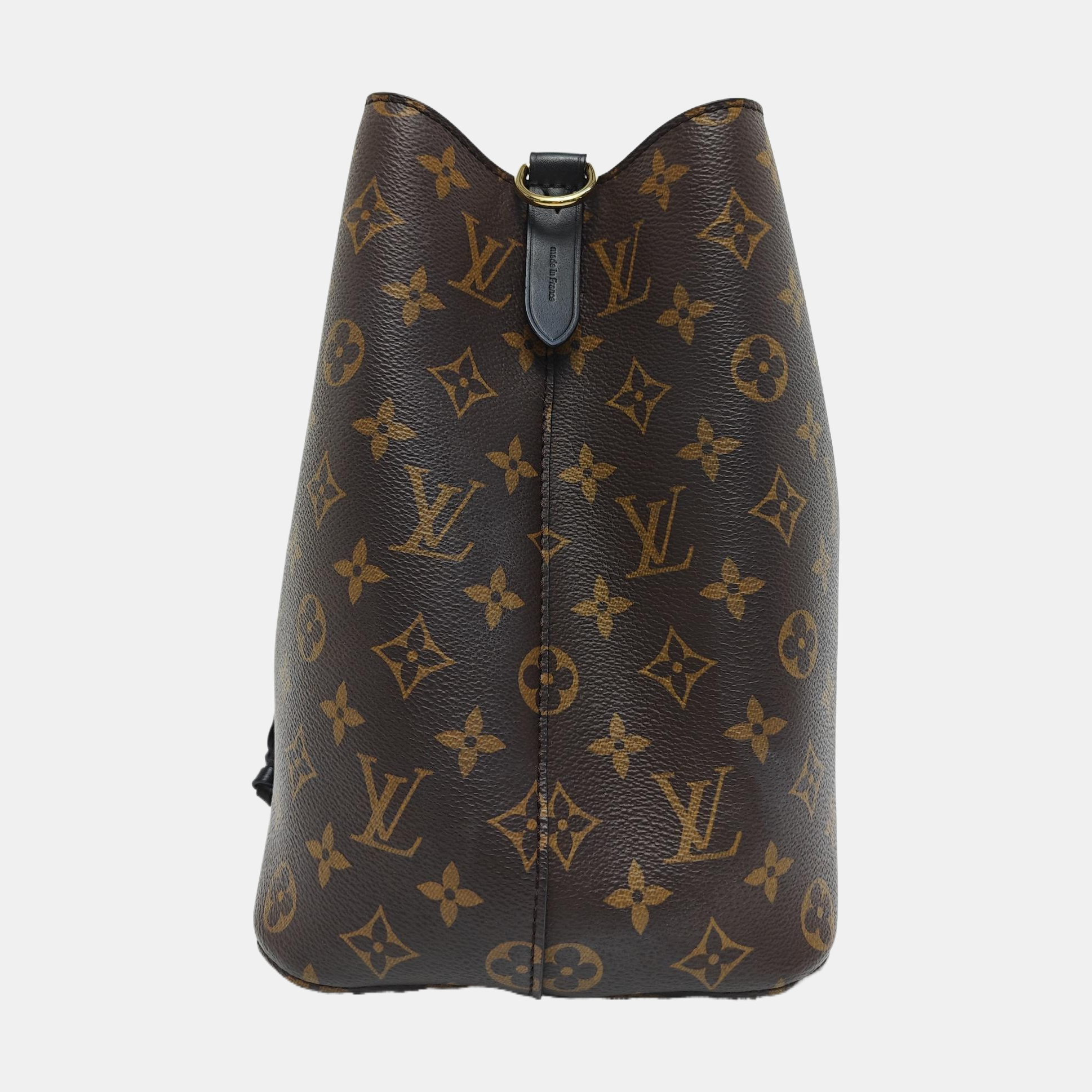 NÉONOÉ MM Monogram Coated Canvas Brown