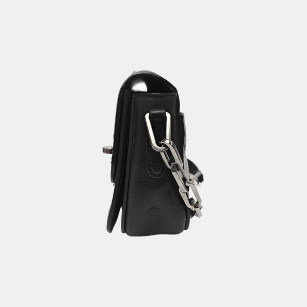 Calfskin Shoulder Bag Black