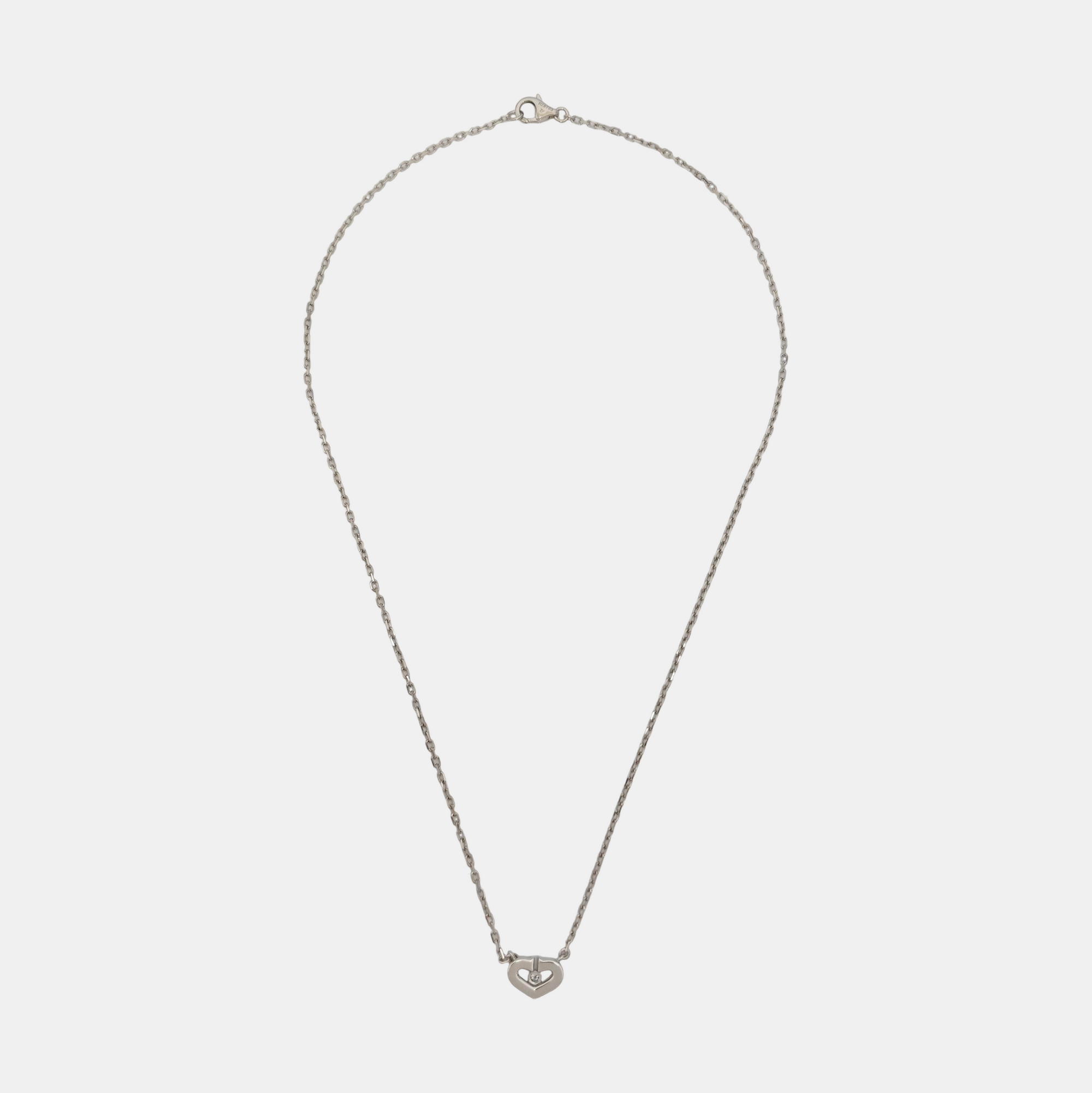 18k White Gold Silver Necklace