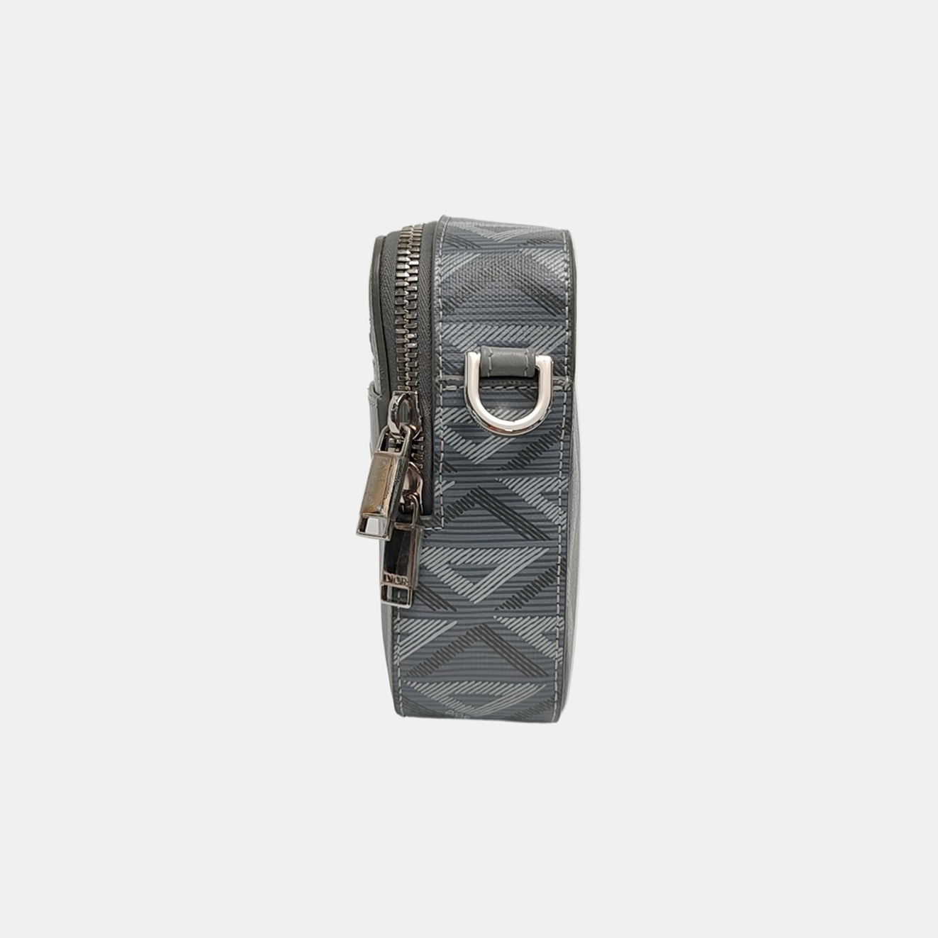 Coated Canvas Shoulder Bag Gray