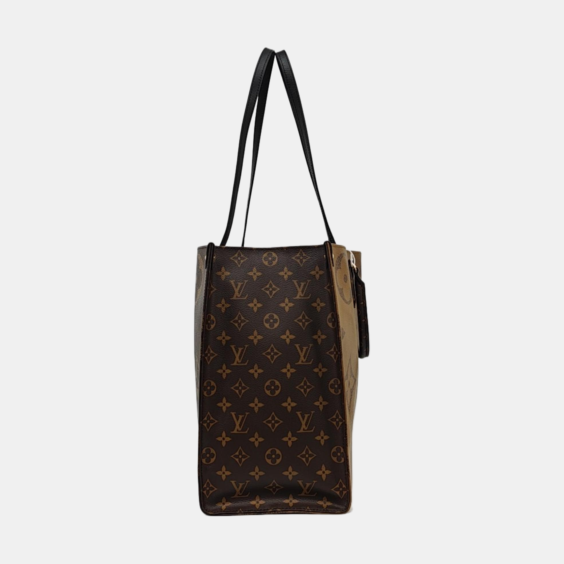 ONTHEGO GM Monogram Coated Canvas Brown