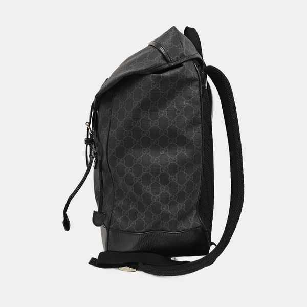 Retro Medium Monogram Coated Canvas Black