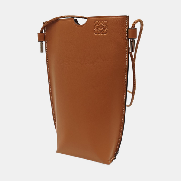 Calfskin Shoulder Bag Brown