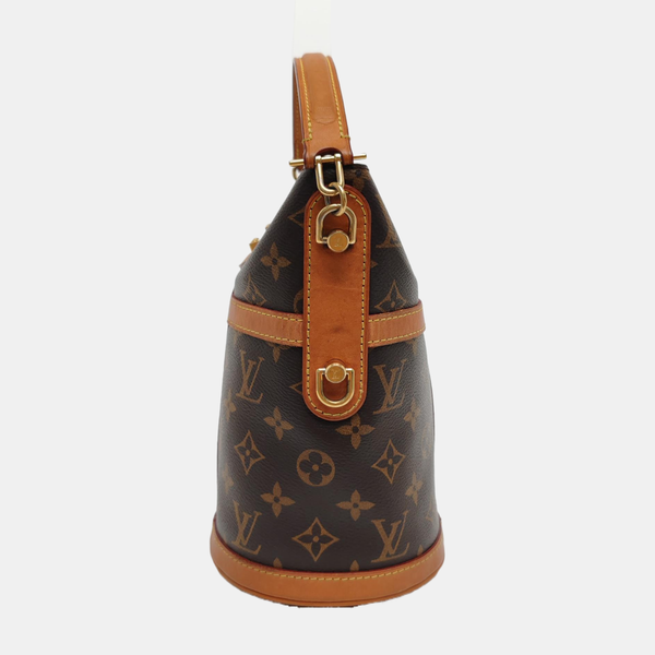DUFFLE Monogram Coated Canvas Brown