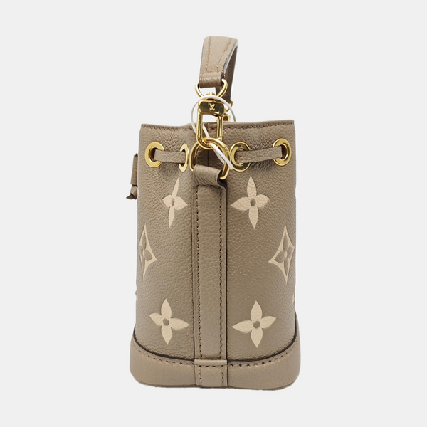 NOÉ Nano Monogram Calfskin Gray