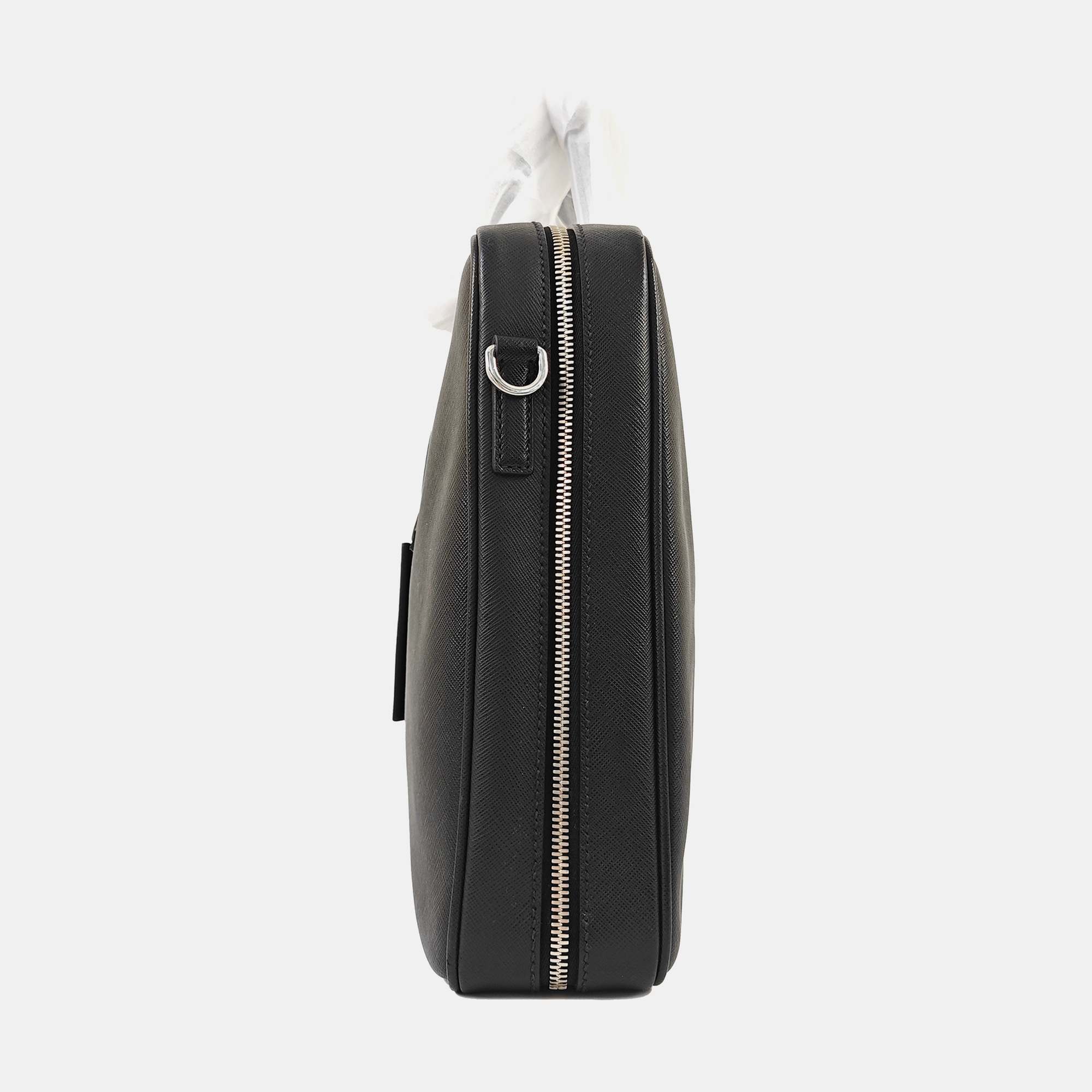 Saffiano Calfskin Shoulder Bag Black