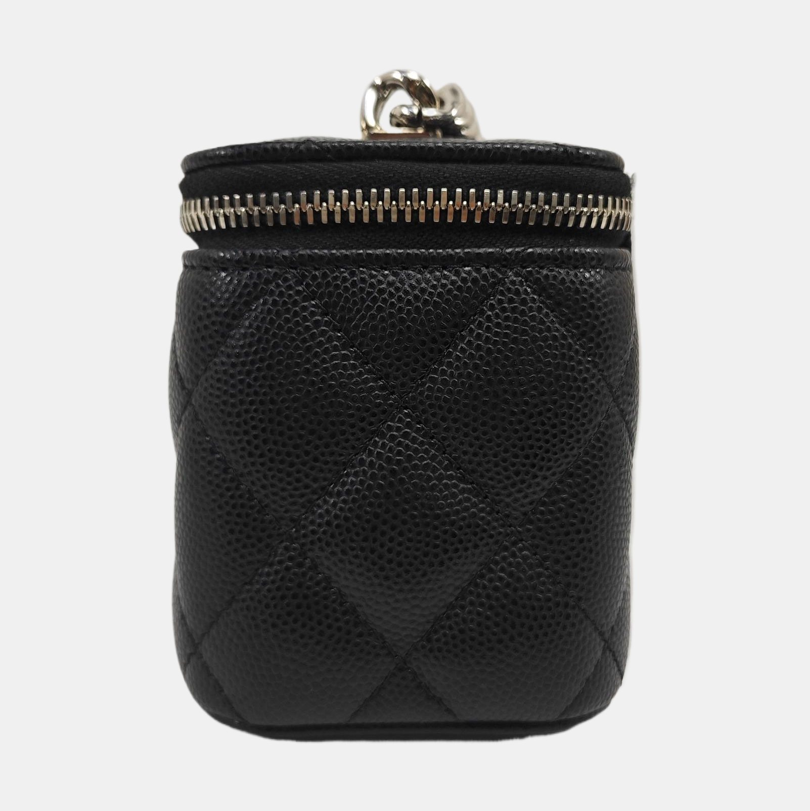 Quilted Grained Calfskin Black