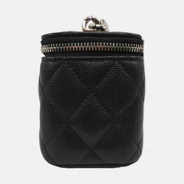 Quilted Grained Calfskin Black