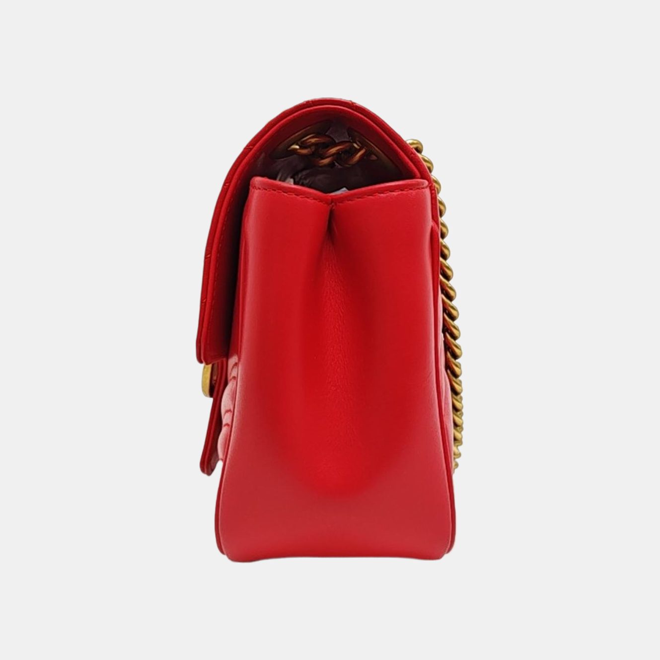 GG Marmont Mini Quilted Calfskin Red
