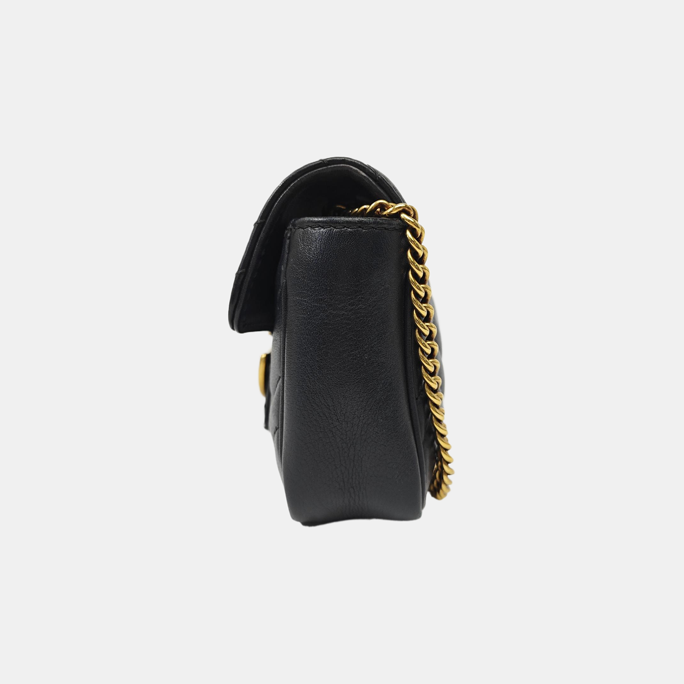 GG Marmont Mini Quilted Calfskin Black