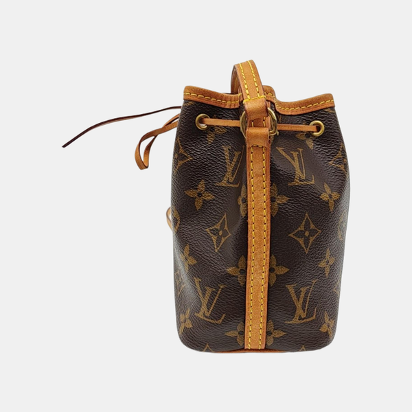NÉONOÉ Nano Monogram Coated Canvas Brown