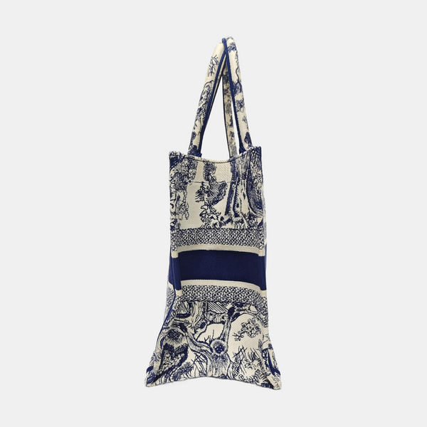 Book Tote Medium Canvas Blue