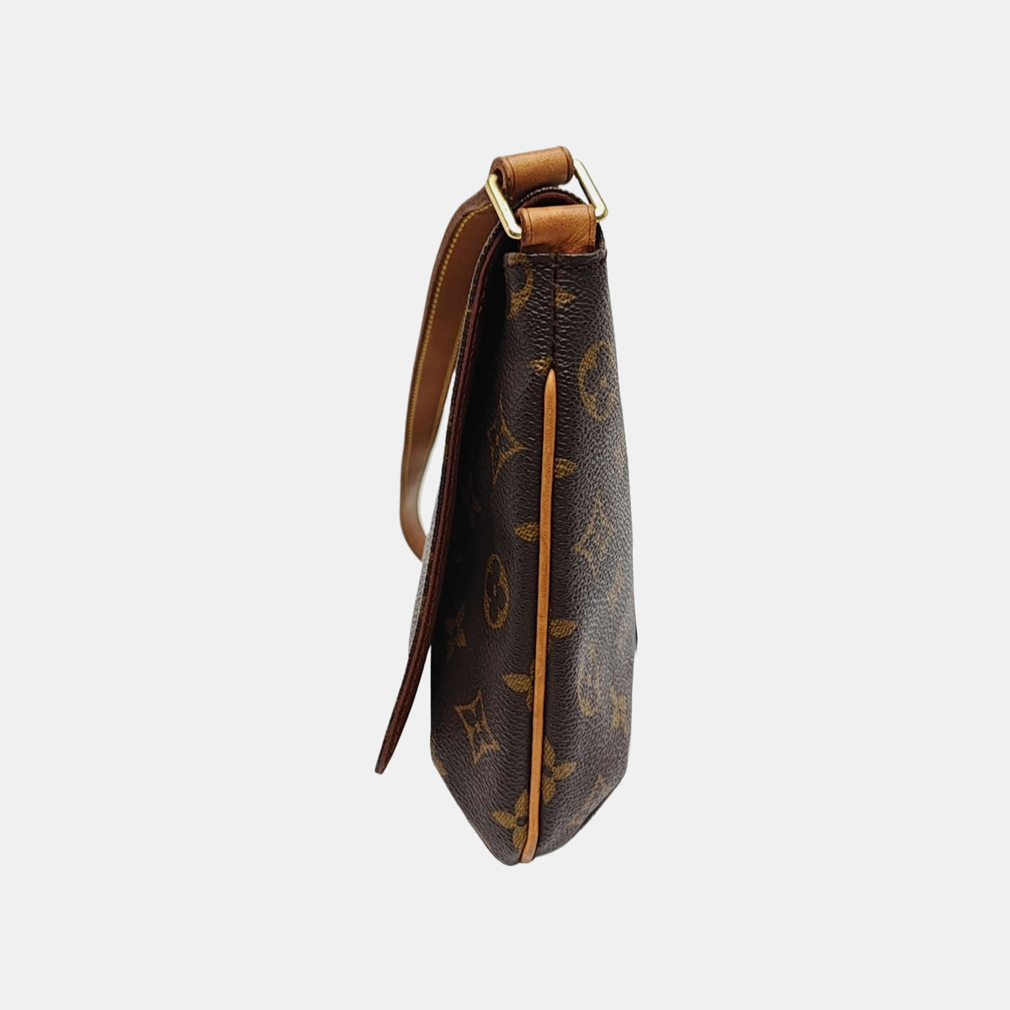 MUSETTE TANGO Monogram Coated Canvas Brown
