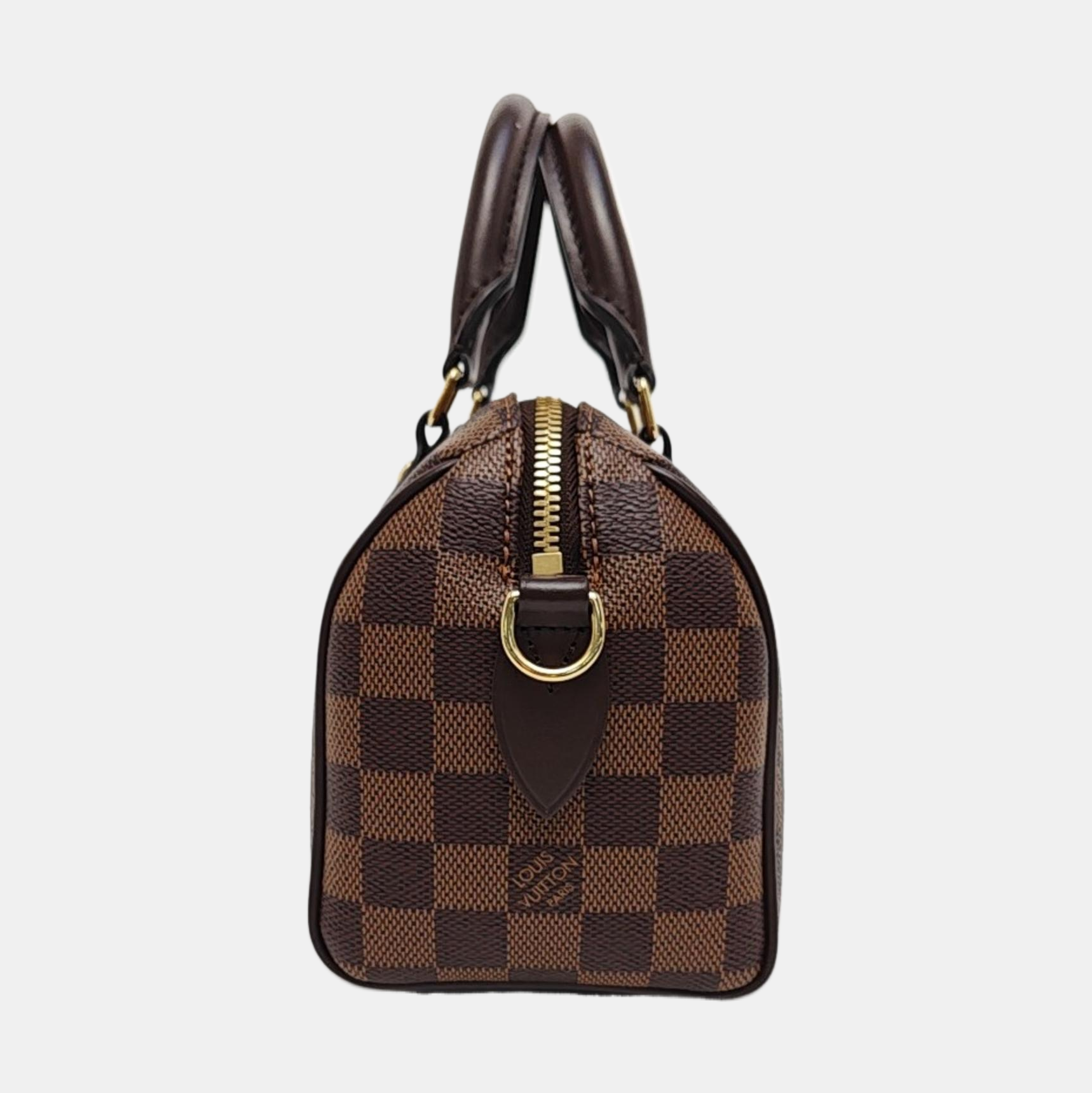 SPEEDY 20 Damier Ebene Coated Canvas Brown