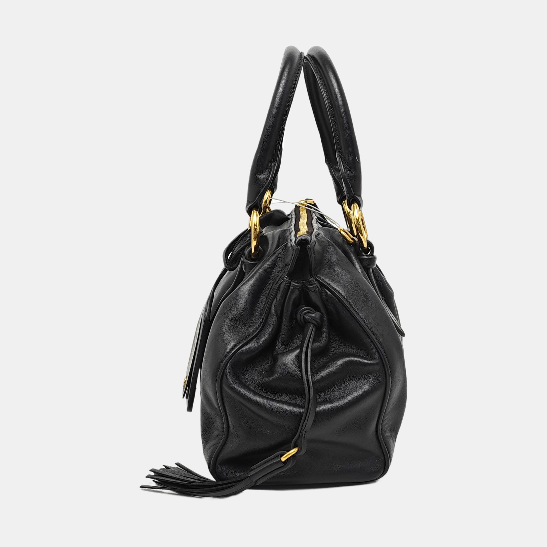 Lambskin Shoulder Bag Black