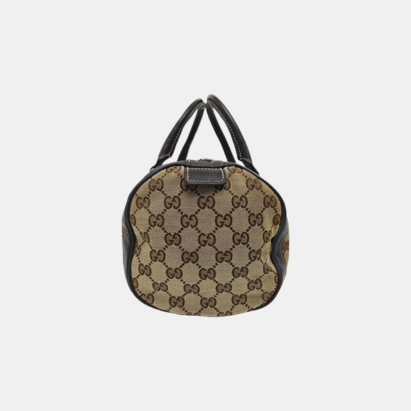 Monogram Canvas Top Handle Bag Brown