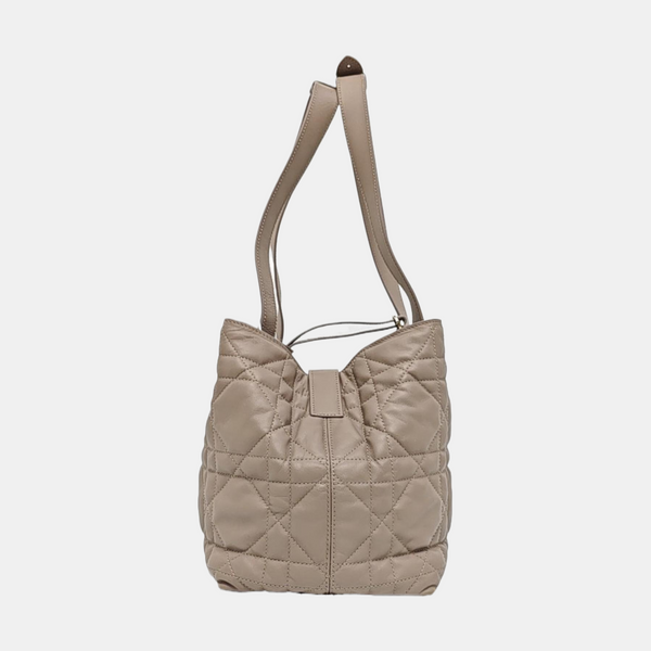 Toujours Medium Cannage Calfskin Gray