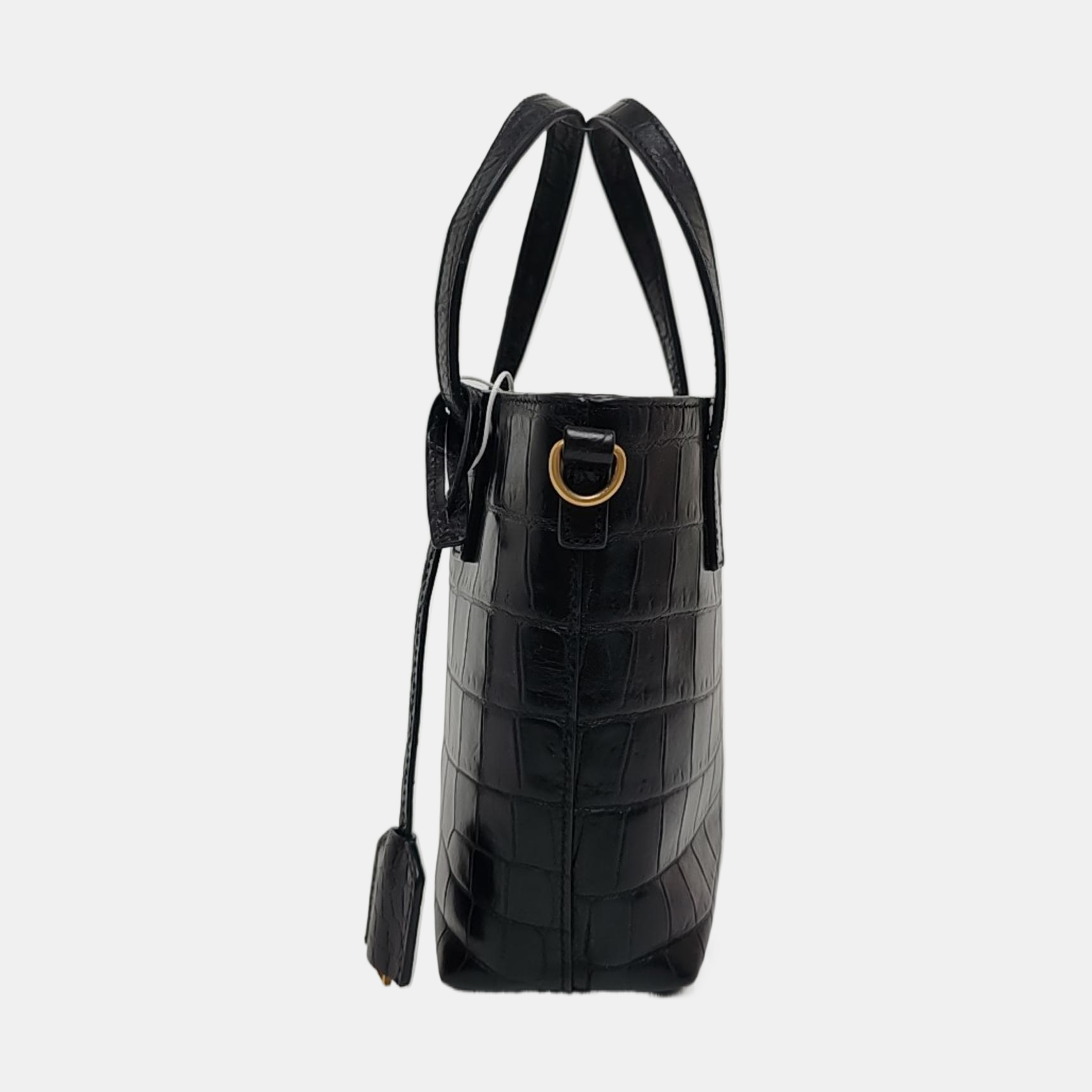 Calfskin Tote Bag Black