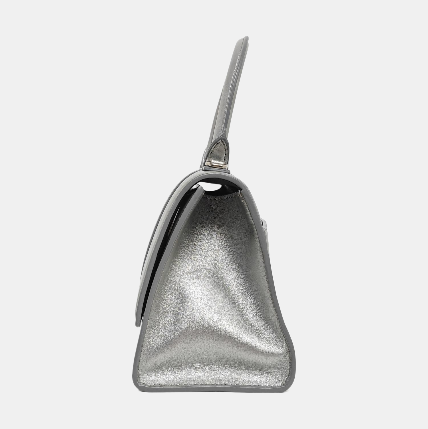 Hourglass S Calfskin Silver