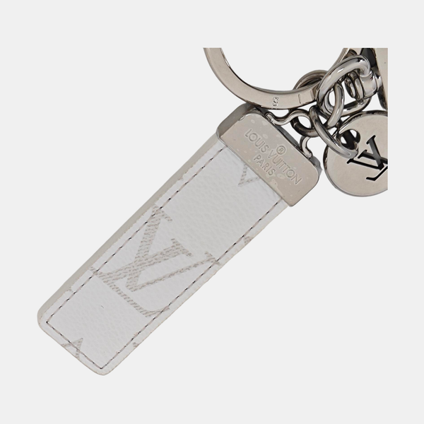 Leather Bag Charm White