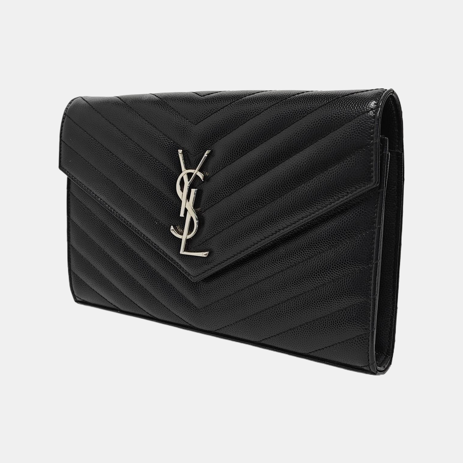 MONOGRAM Medium Chevron Calfskin Black