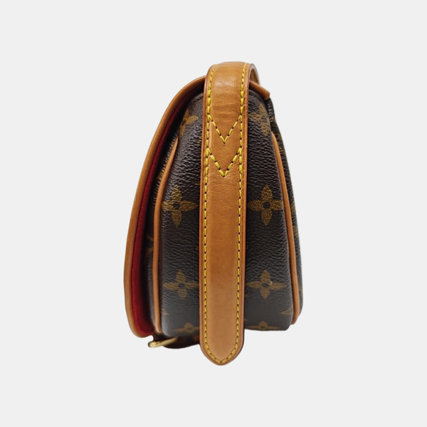 TAMBOURINE Monogram Coated Canvas Brown