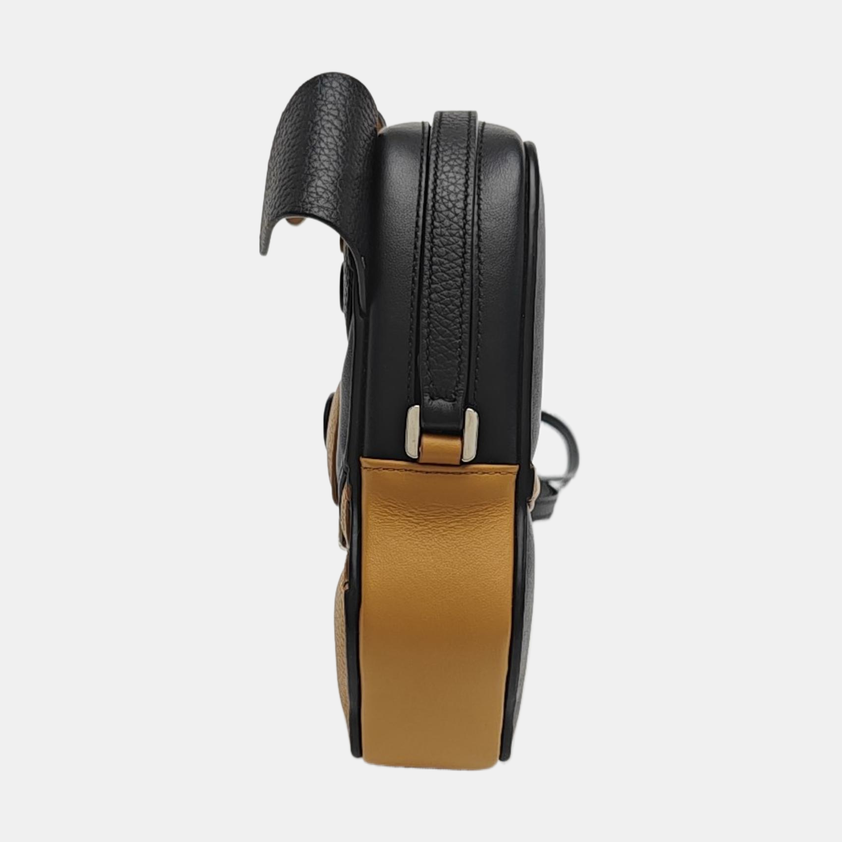 Calfskin Shoulder Bag Mini Brown