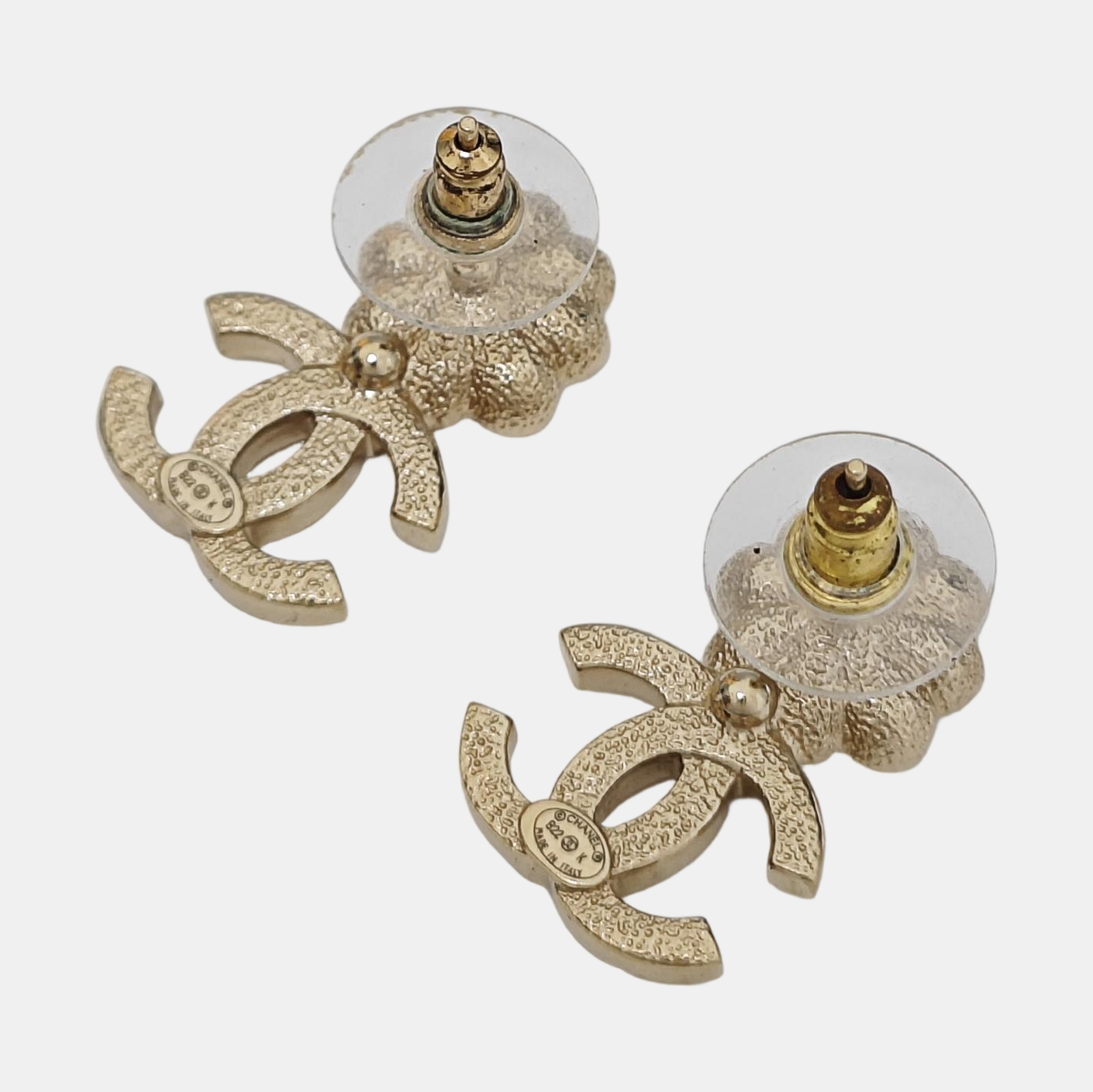Metal Gold Stud Earrings