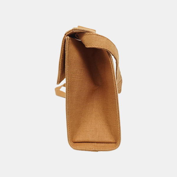 Fabric Shoulder Bag Brown
