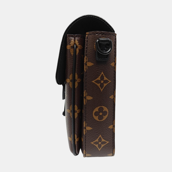 S LOCK Mini Monogram Coated Canvas Brown