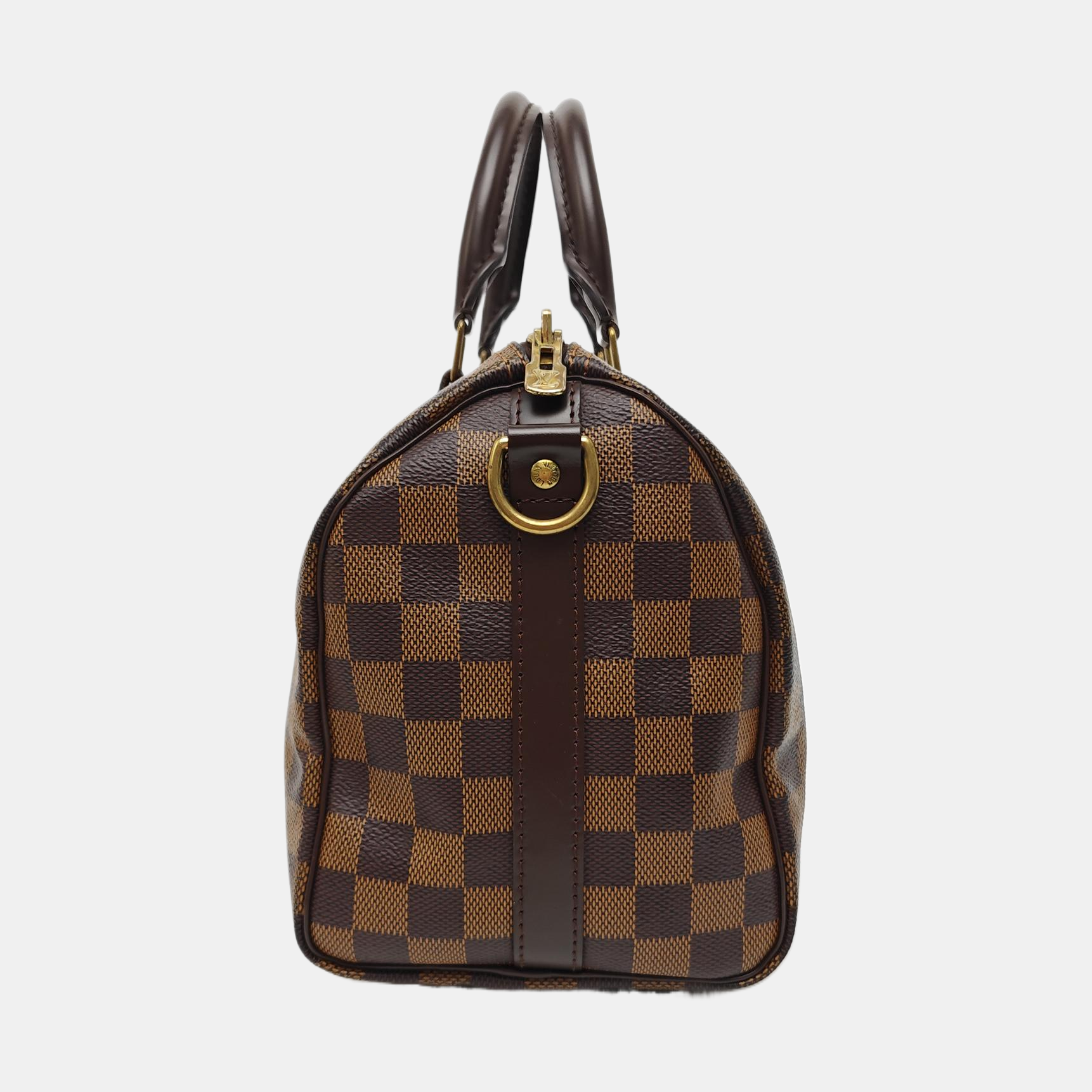 SPEEDY 25 Damier Ebene Coated Canvas Brown