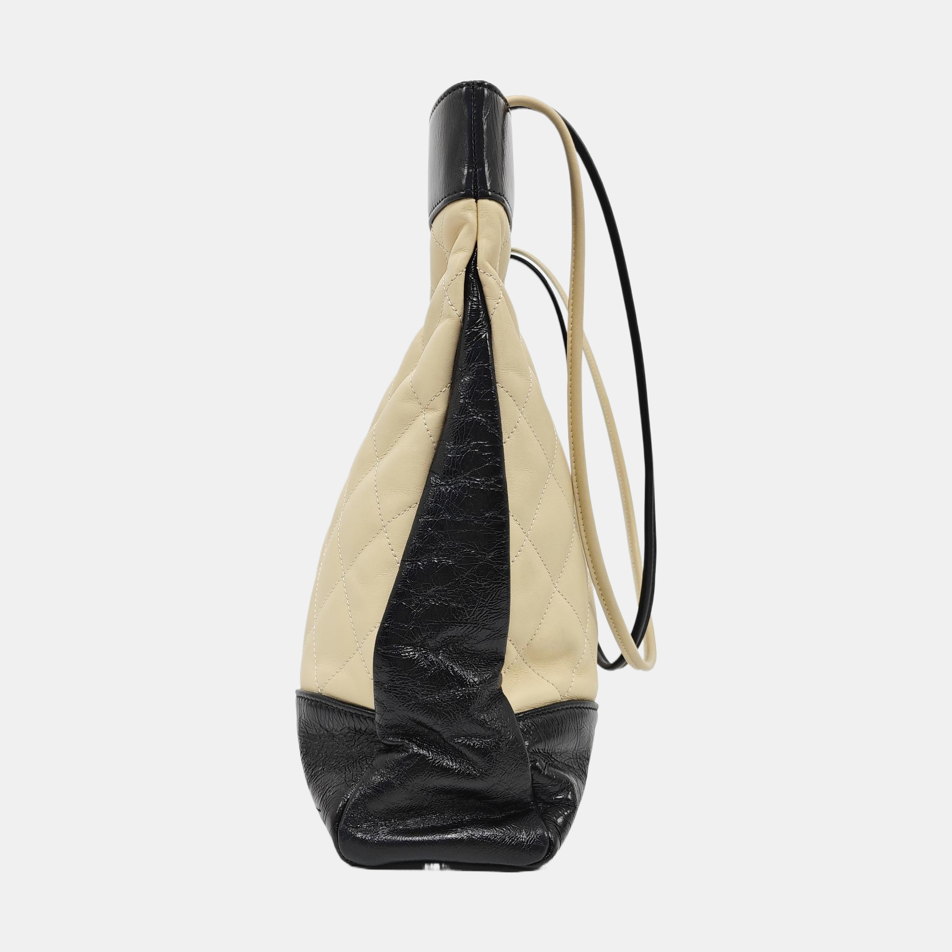 CHANEL 31 Large Quilted Calfskin Beige