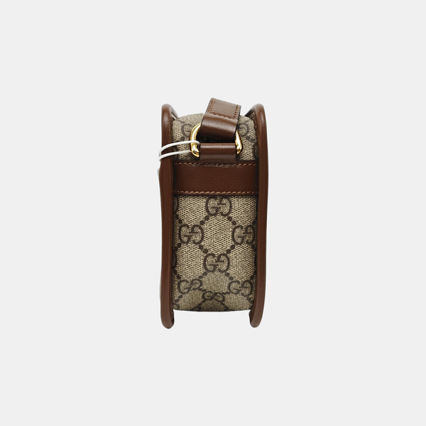 GG Supreme Mini Monogram Coated Canvas Beige