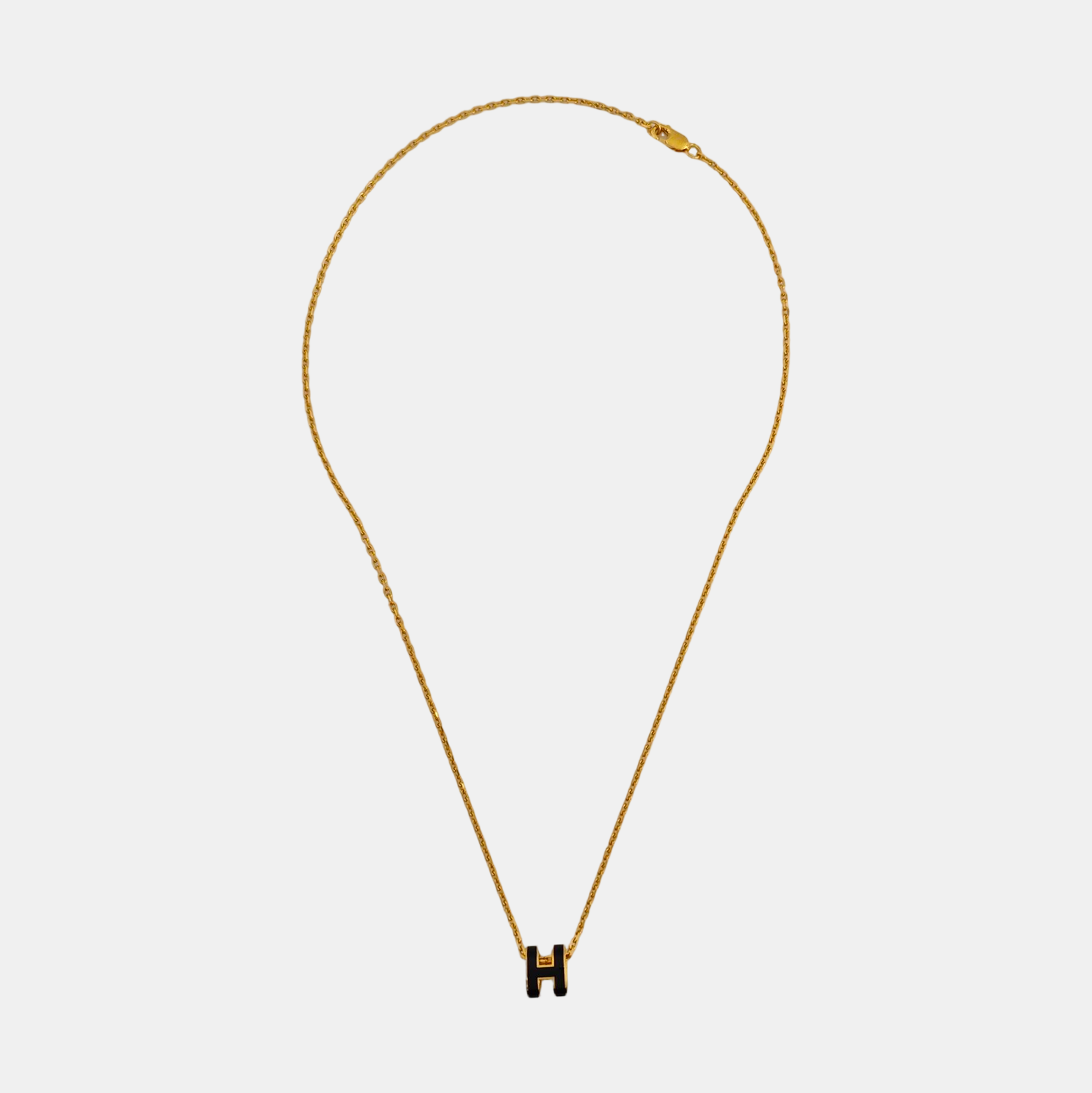 Pop H Metal Gold Necklace