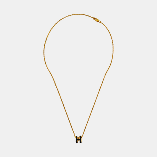 Pop H Metal Gold Necklace
