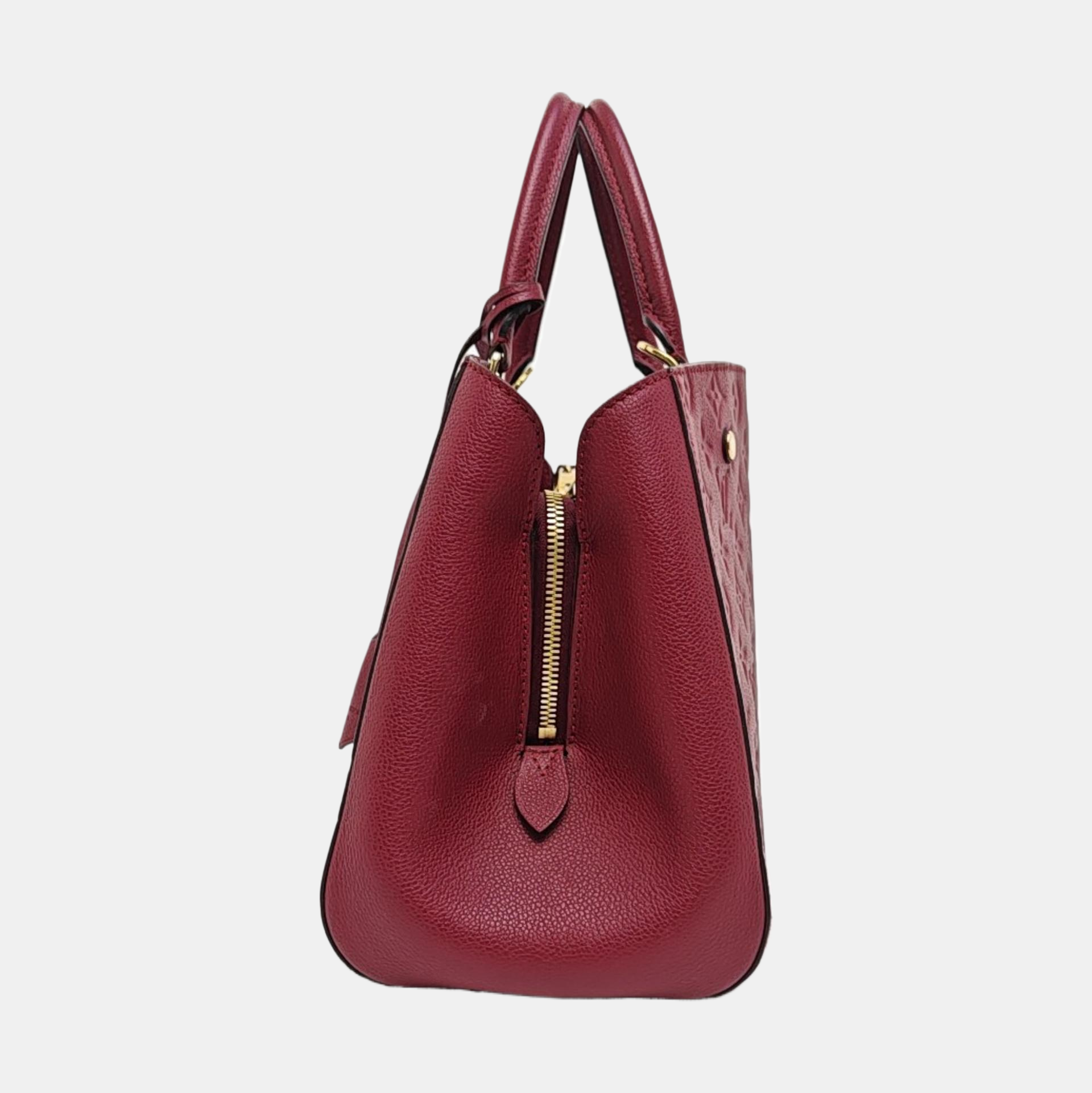 MONTAIGNE MM Monogram Calfskin Red
