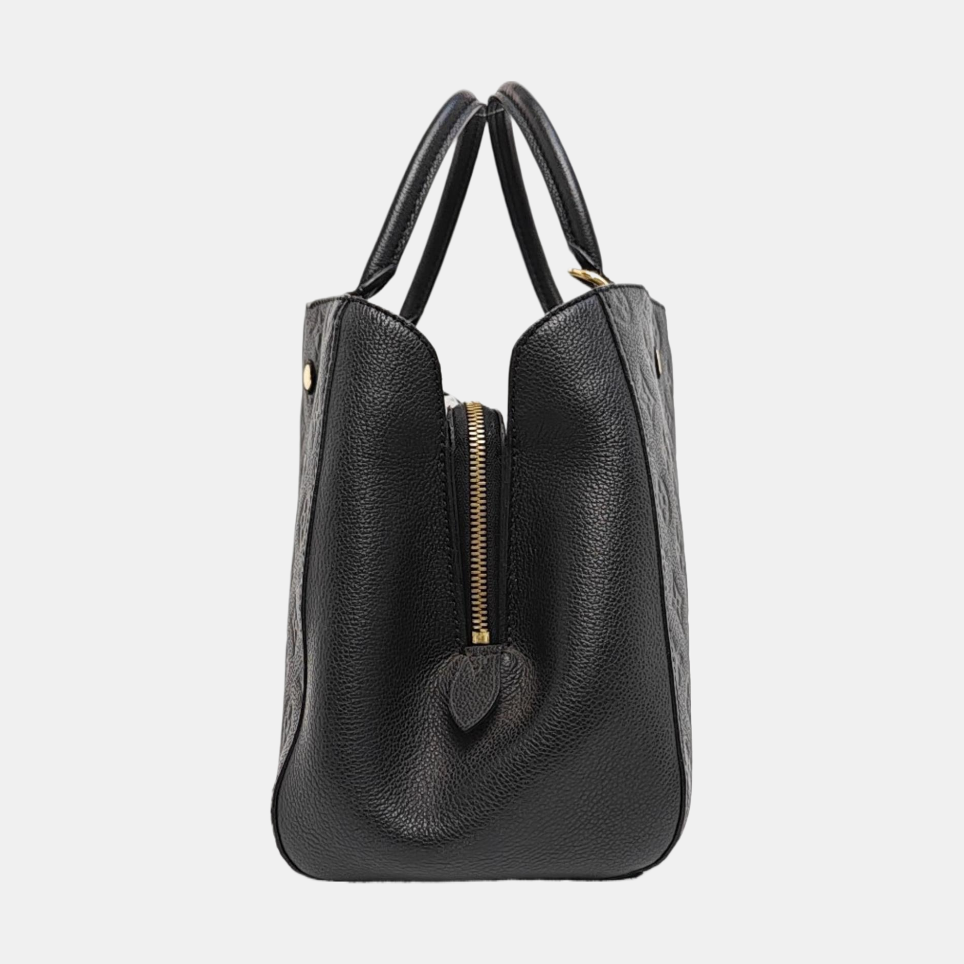 MONTAIGNE MM Monogram Calfskin Black