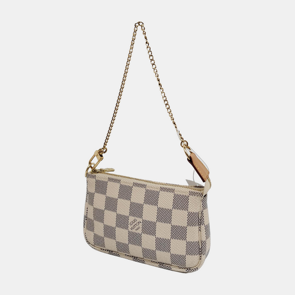 ACCESSOIRES Mini Damier Azur Coated Canvas White