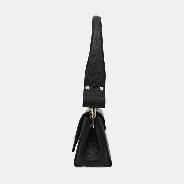 Calfskin Shoulder Bag Black