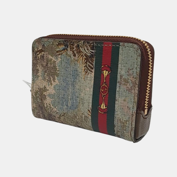 Coated Canvas Clutch Multicolor