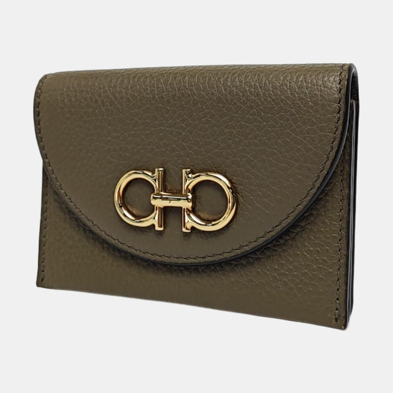 Calfskin Card Holder Green
