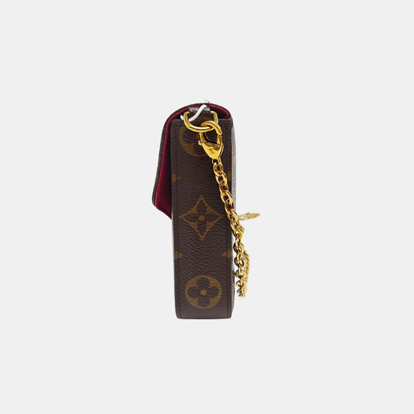 FÉLICIE Monogram Coated Canvas Brown