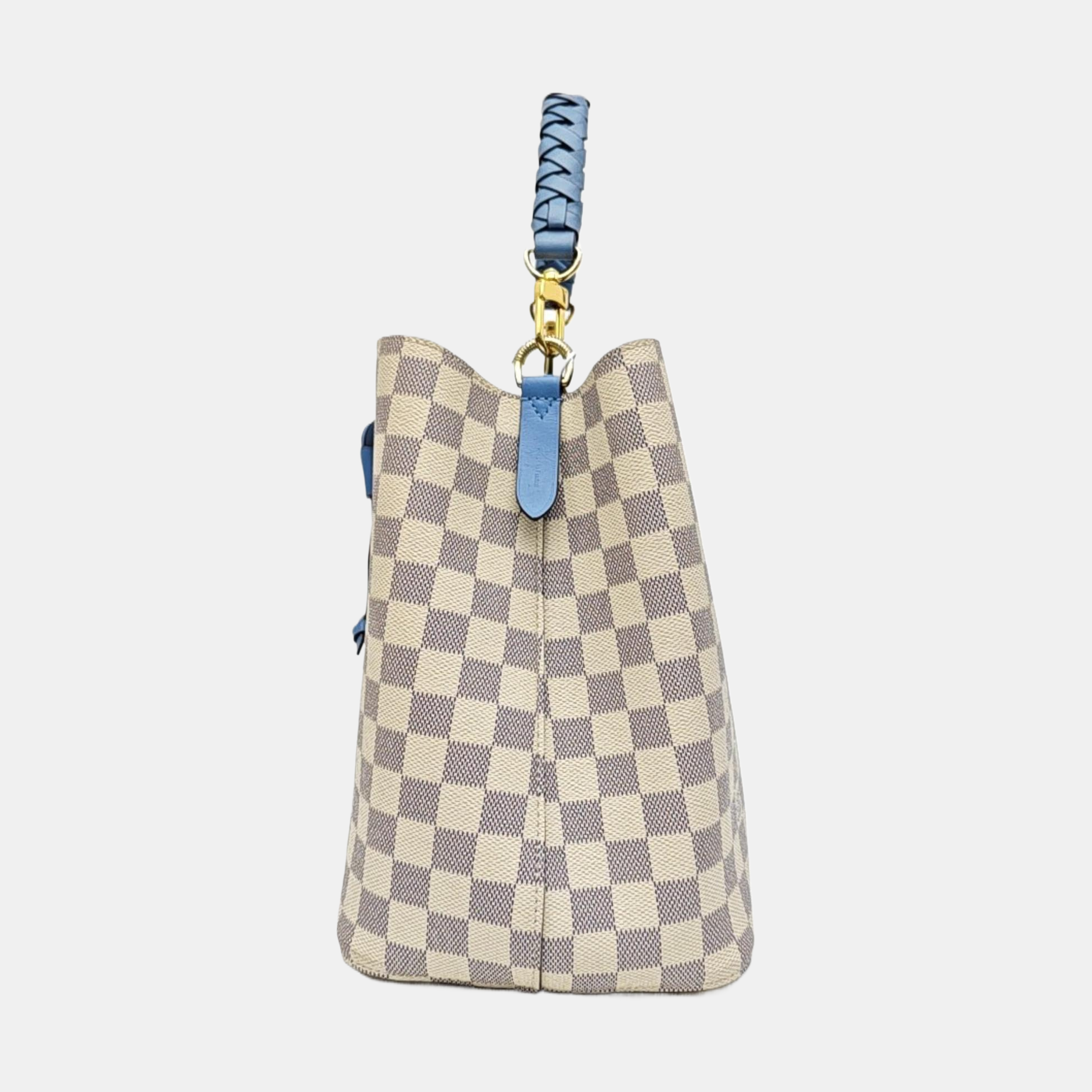 NÉONOÉ MM Damier Azur Coated Canvas White