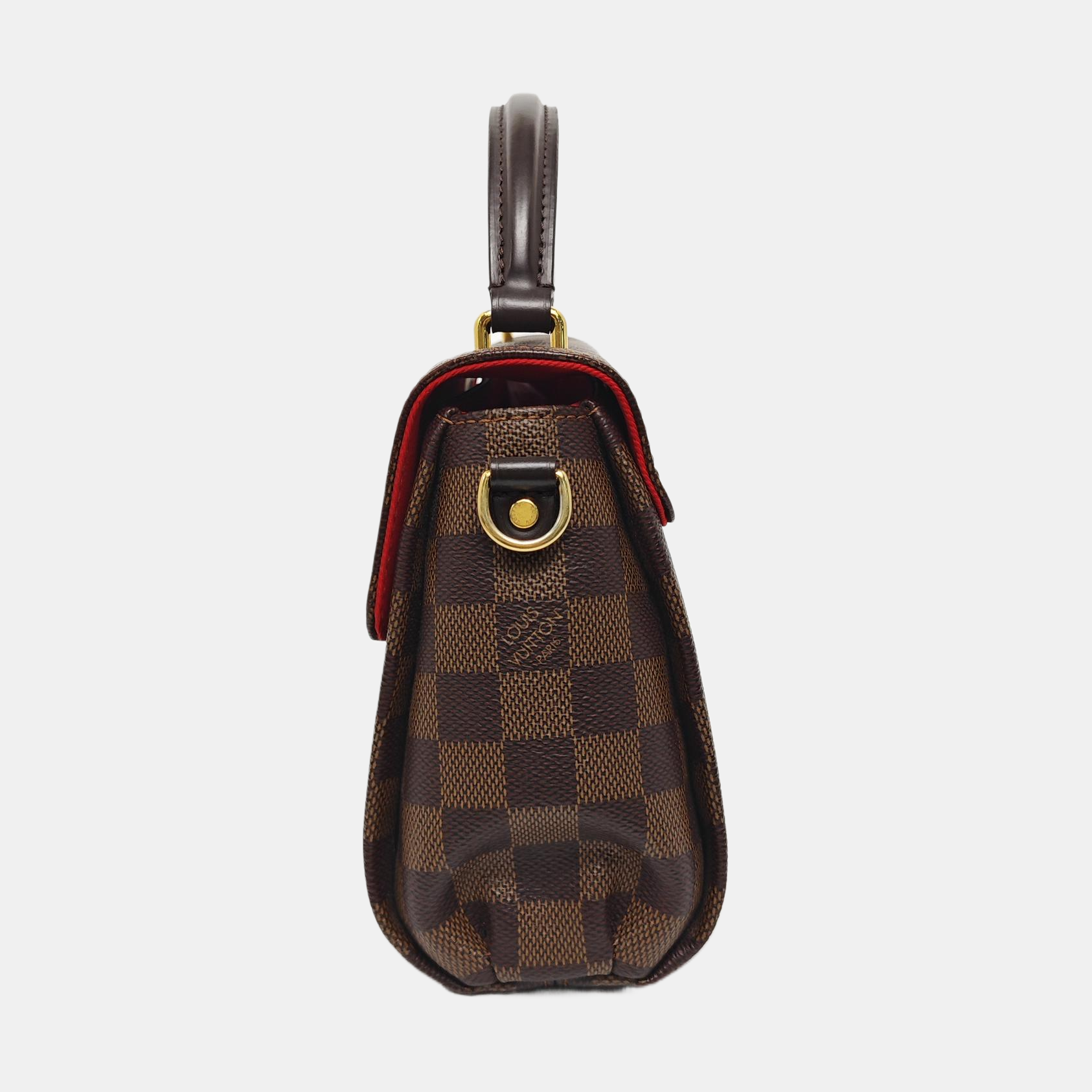 CROISETTE Damier Ebene Coated Canvas Brown